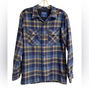 Pendleton Mens The Original Board Shirt Virgin Wool, Button Up Shirt Size Small